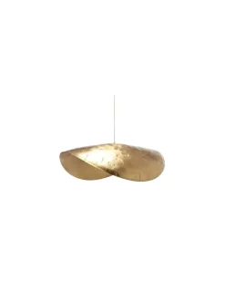 Pendelleuchte Brass - Metall - Messing gehämmert - Designer Paola Navone