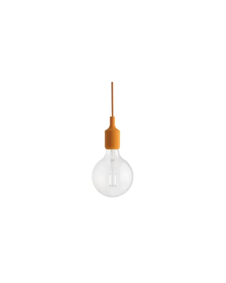 Pendelleuchte E27 - Orange - Silikon - Designer Mattias Stahlbom