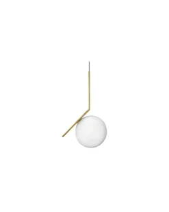 Pendelleuchte IC - Gold - gebürstetes Messing - Designer Michael Anastassiades