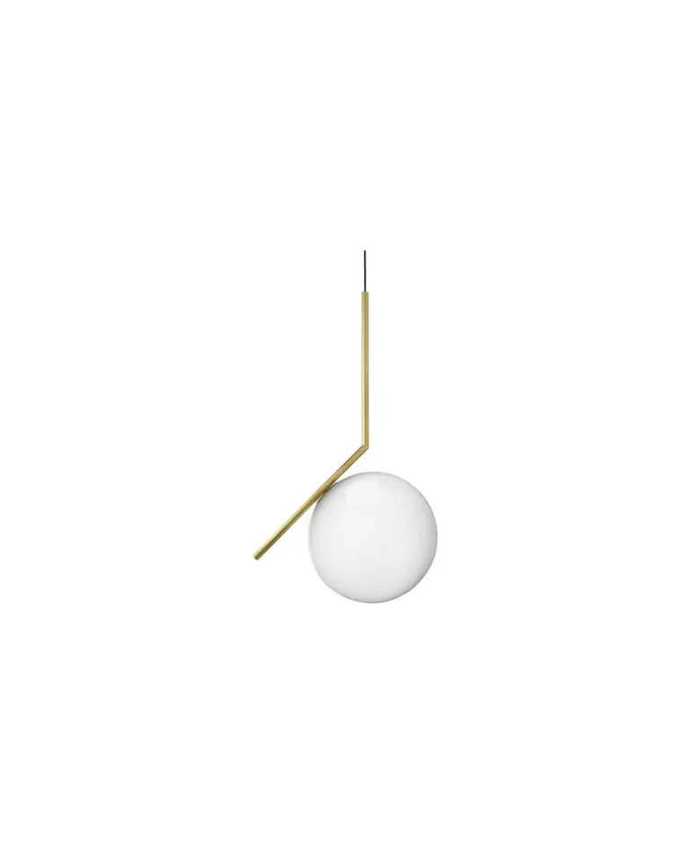 Pendelleuchte IC - Gold - gebürstetes Messing - Designer Michael Anastassiades