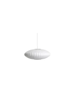 Pendelleuchte Nelson - Weiß - Leinen Polymer - Designer George Nelson