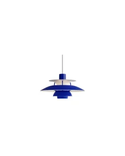 Pendelleuchte PH - Blau - lackiertes Aluminium - Designer Poul Henningsen
