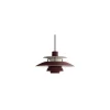 Pendelleuchte PH - Rot - lackiertes Aluminium - Designer Poul Henningsen