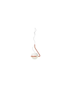 Pendelleuchte Tonda - Orange - Mundgeblasenes Opalin-Glas - Designer Ferruccio Laviani