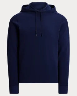 Performance-Kapuzenshirt aus Waffelpiqué Blue
