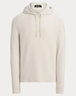 Performance-Kapuzenshirt aus Waffelpiqué White
