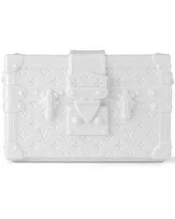 Petite Malle Vase aus Porzellan White