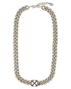 Pfeilkette mit Emaille-Anhänger Silber