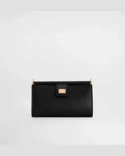 Phone Bag Aus Plongé-kalbsleder - Frau Collection Schwarz
