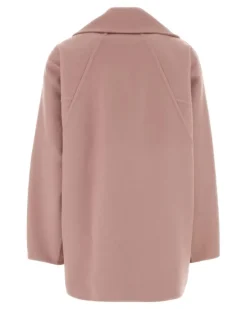 Pink Exterior: Wool Cappotti Coat