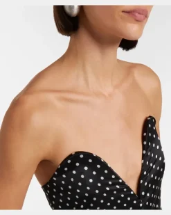 Playsuit aus Seide Schwarz