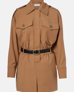 Playsuit aus Twill Beige