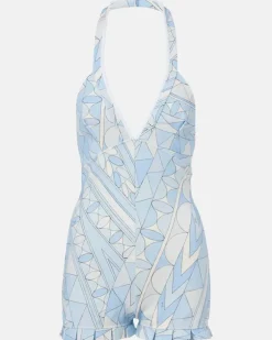 Playsuit Manuba aus Jersey Blau