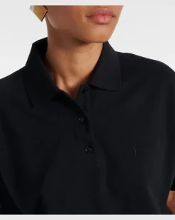 Polohemd Cassandre aus Piqué Schwarz