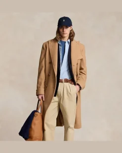 Polo-Kamelhaarmantel Brown