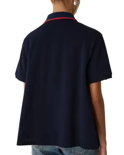 Poloshirt mit Logo aus Baumwolle Navy