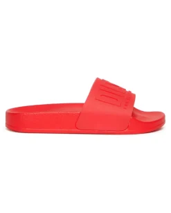 Pool-Slides aus semitransparentem Gummi - Schuhe - Unisex - Rot