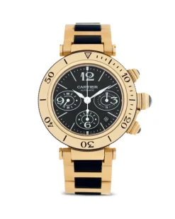 Pre-owned Pasha Seatimer Chronograph 42mm - Schwarz