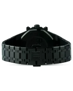 Pre-owned personalisierter Royal Oak Chronograph 39mm - Schwarz
