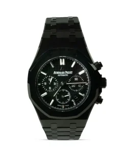 Pre-owned personalisierter Royal Oak Chronograph 39mm - Schwarz