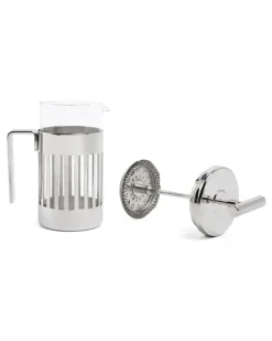 Pressfilter-Kaffeekanne - Silber
