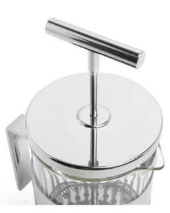 Pressfilter-Kaffeekanne - Silber