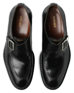 Primo leather monk straps - Schwarz