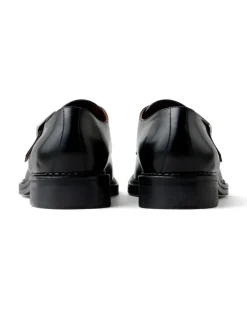 Primo leather monk straps - Schwarz