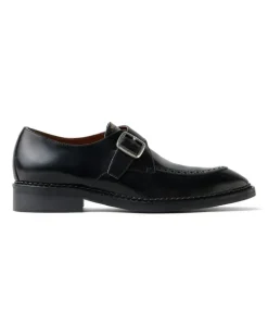 Primo leather monk straps - Schwarz