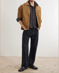Priority Checked Cotton and Linen-Blend Shirt Gray