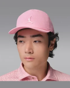 Pro Unstrukturierte Dri-FIT Golfcap mit flachem Schirm - Pink