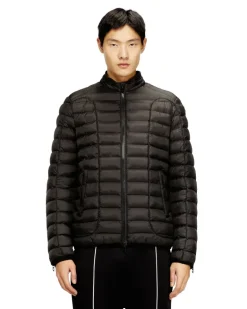 Pufferjacke aus leichtem Nylon - Winterjacken - Herren - Schwarz
