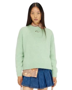 Pullover aus Woll- und Alpakamischung - Strickwaren - Damen - Grün
