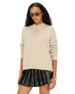 Pullover aus Woll- und Alpakamischung - Strickwaren - Damen - Beige
