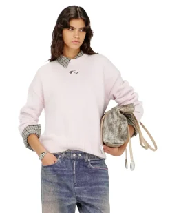 Pullover aus Woll- und Alpakamischung - Strickwaren - Damen - Rosa