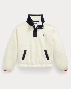 Pullover mit Tunnelkragen und Polo Bear Cream