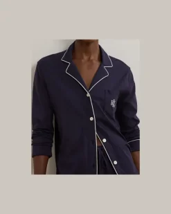 Pyjama aus Baumwolle und Modal Blue
