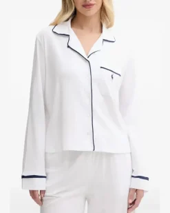 Pyjama aus Baumwollgemisch - Weiß