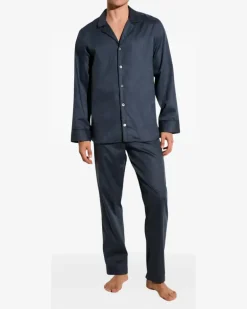 Pyjama aus Paisley-Jacquard - Blau