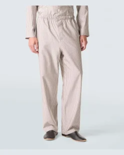 Pyjama aus Seide, Baumwolle und Kaschmir Braun
