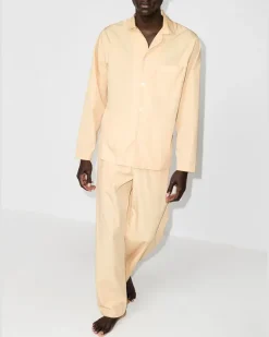 Pyjama-Hose aus Popeline - Nude