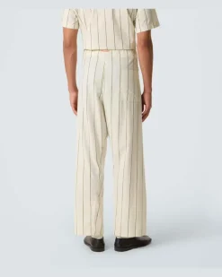 Pyjamahose Celery aus Baumwolle Weiß