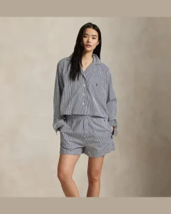 Pyjama mit kurzem Hemd und Shorts Blue