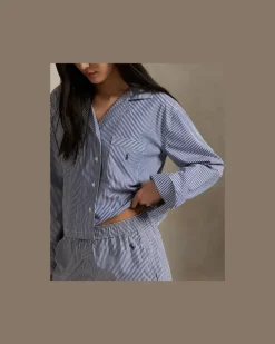 Pyjama mit kurzem Hemd und Shorts Blue