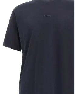 Pyjama mit Monogramm-Print - Blau