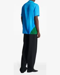 Pyjama-Oberteil mit Prince Gyasi-Print - Blau