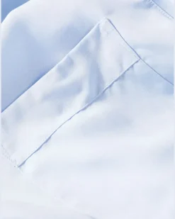 Pyjama-Oberteil mit Reverskragen - Blau
