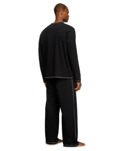 Pyjamas aus Baumwolljersey - Pyjamas - Herren - Schwarz