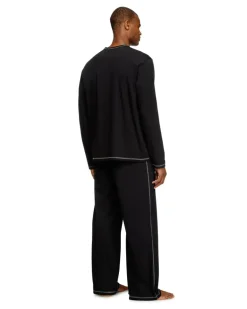 Pyjamas aus Baumwolljersey - Pyjamas - Herren - Schwarz