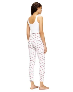 Pyjama-Set aus Stretch-Baumwolle mit Kirsch-Print - Pyjamas - Damen - Weiss
